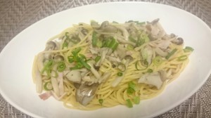 きのこの和風パスタ