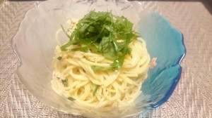 ツナの冷製パスタ