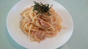 ツナとたらこのパスタ